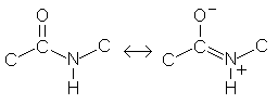 resonance of the peptide bond